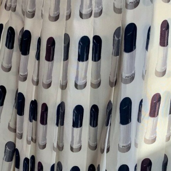 ICONIC VINTAGE PRADA LIPSTICK RUNWAY SKIRT RARE COLLECTIBLE 40 / 4 - Picture 4 of 13